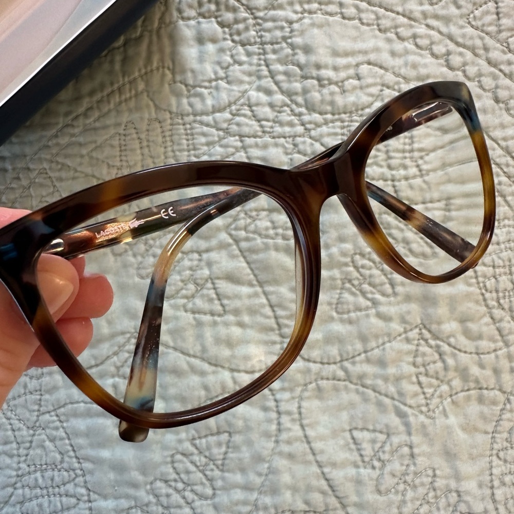Lacoste Women’s Eyeglasses Frames L2884 Havana Cat Eye - Picture 3 of 9